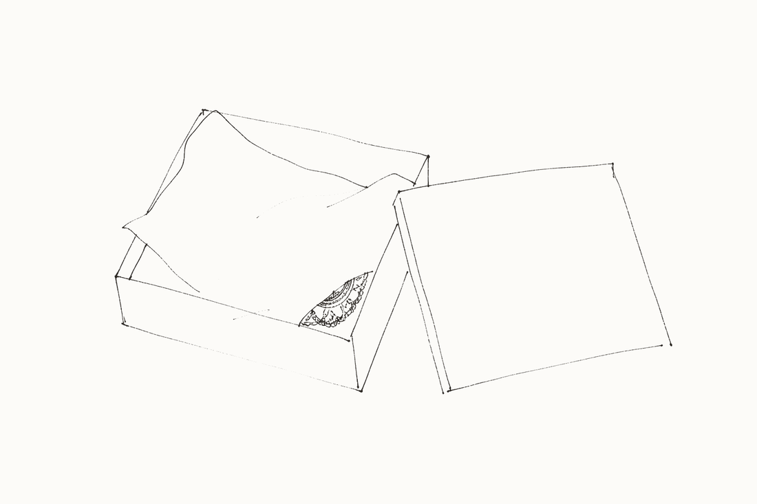 How to Build a Lingerie and Sleepwear Gift Box That Feels Personal — hand-drawn illustration by Darette
