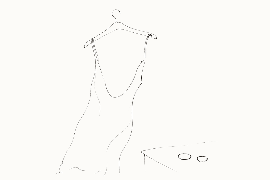 How to Wear Nipple Covers for Backless and Barely-There Looks — hand-drawn illustration by Darette