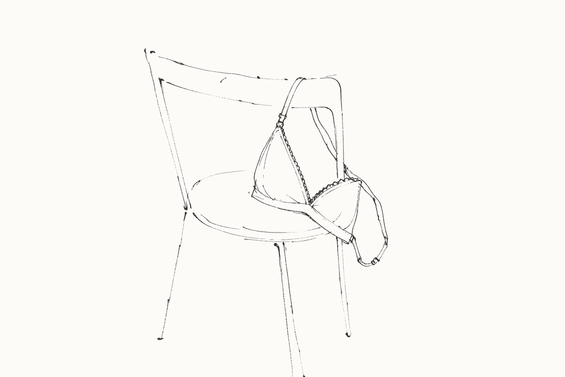 What Is a Bralette? (And How to Wear One) — hand-drawn illustration by Darette