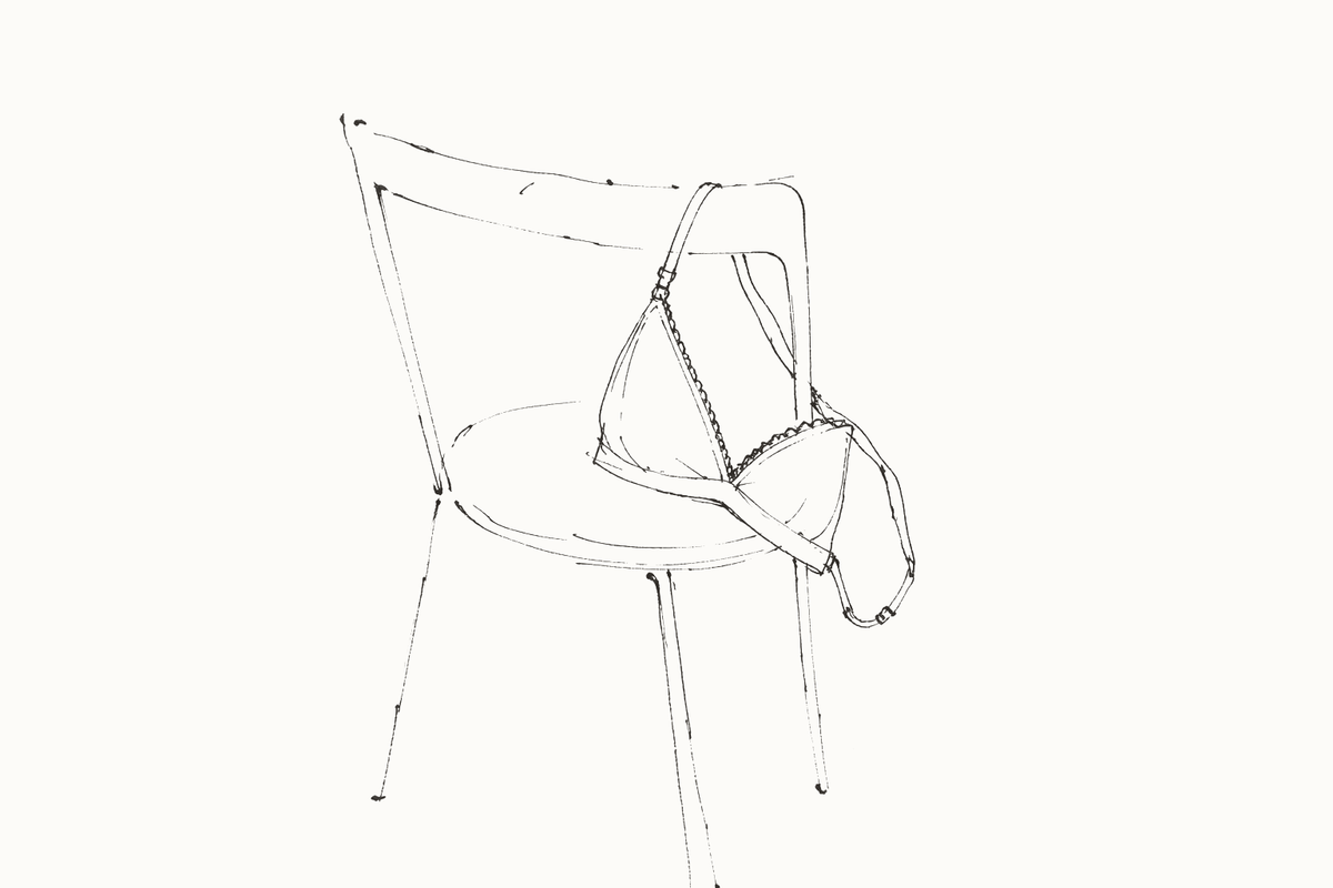 What Is a Bralette? (And How to Wear One) — hand-drawn illustration by Darette