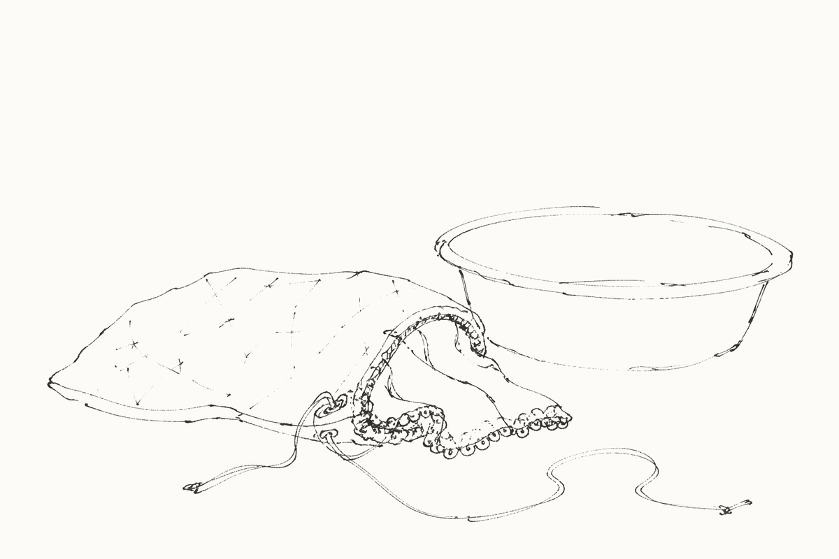 How to Wash and Care for Lace Lingerie — hand-drawn illustration by Darette