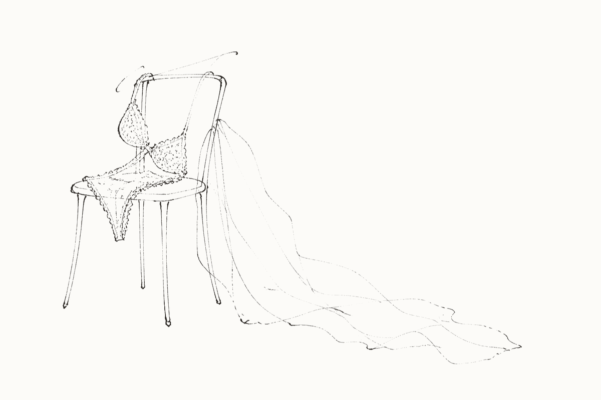 Bridal & Honeymoon Lingerie: A Simple Guide — hand-drawn illustration by Darette