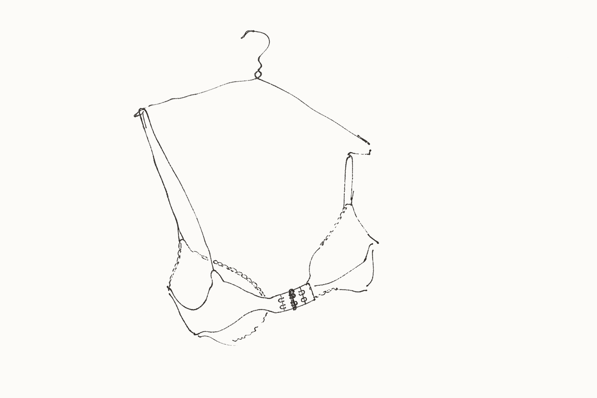 Why Doesn't My Bra Fit? 6 Problems, Fixed — hand-drawn illustration by Darette