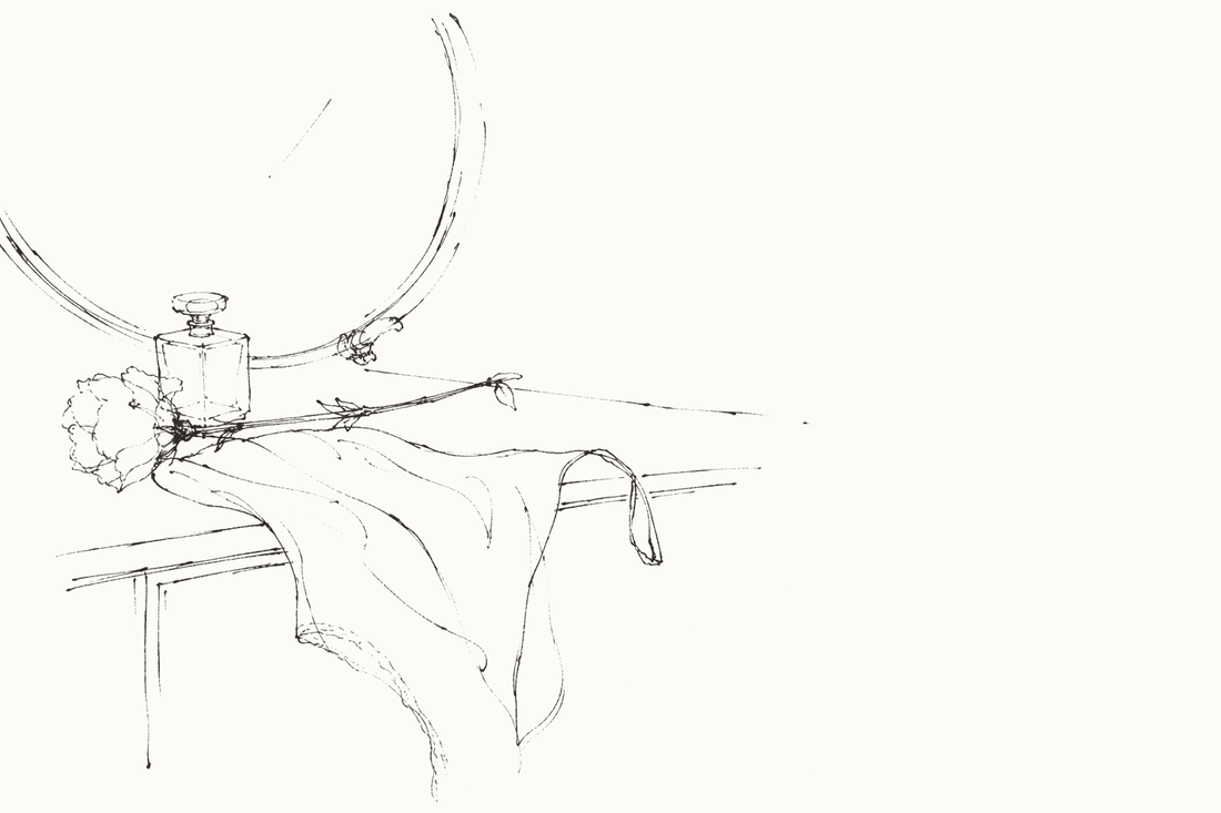 Lingerie as Self-Care: Wearing It for Yourself — hand-drawn illustration by Darette