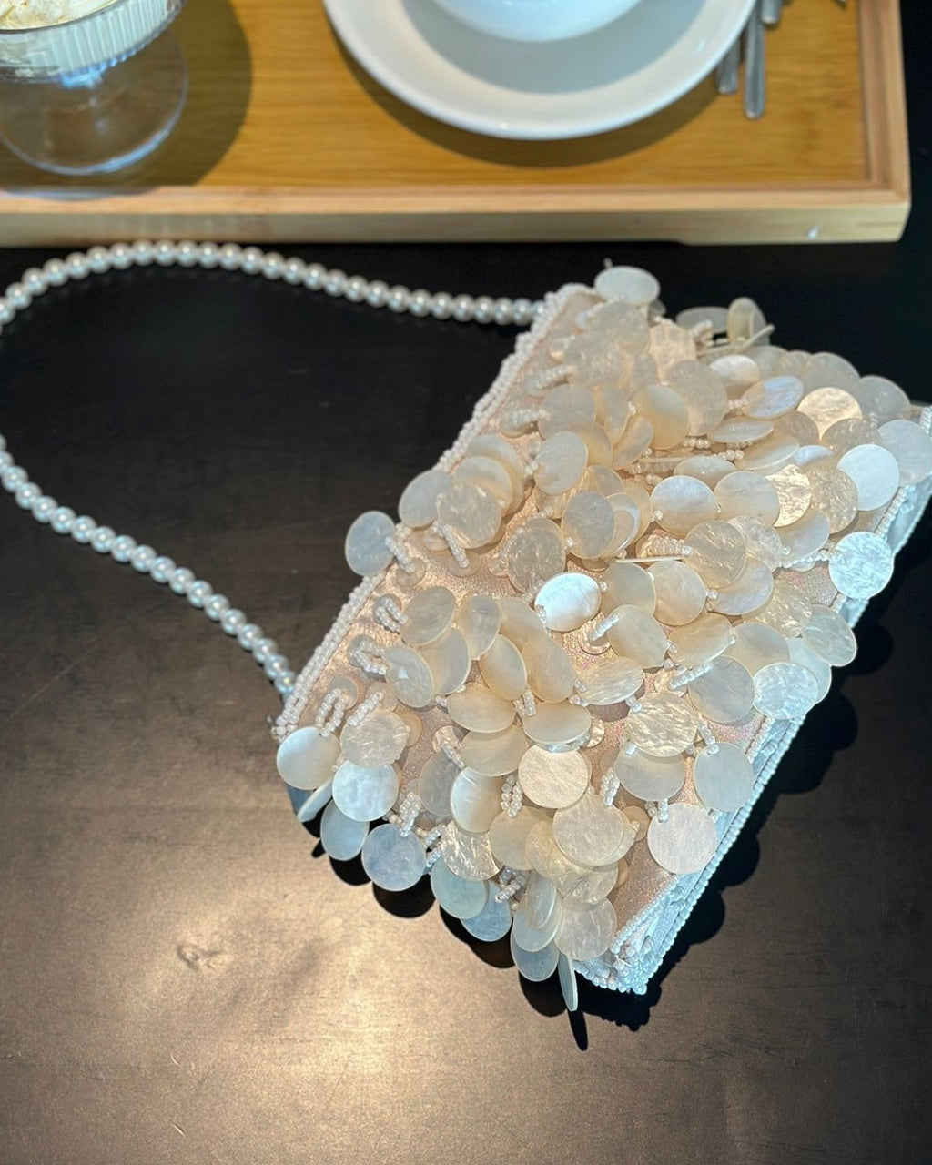 Plus One Sequin Bag · flat