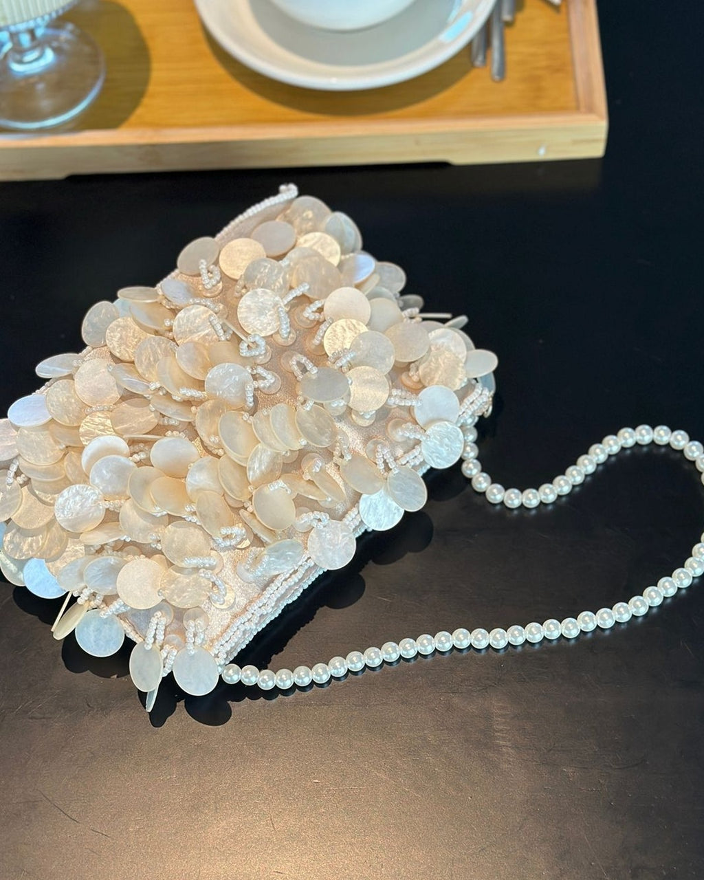 Plus One Sequin Bag · flat