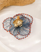 Small Talk Flower Brooch · flat