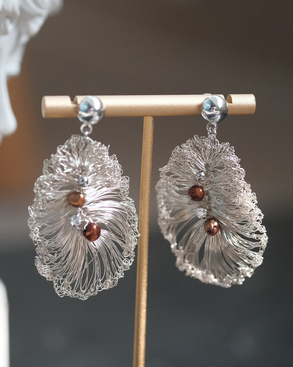Day Off Woven Flower Earrings · product