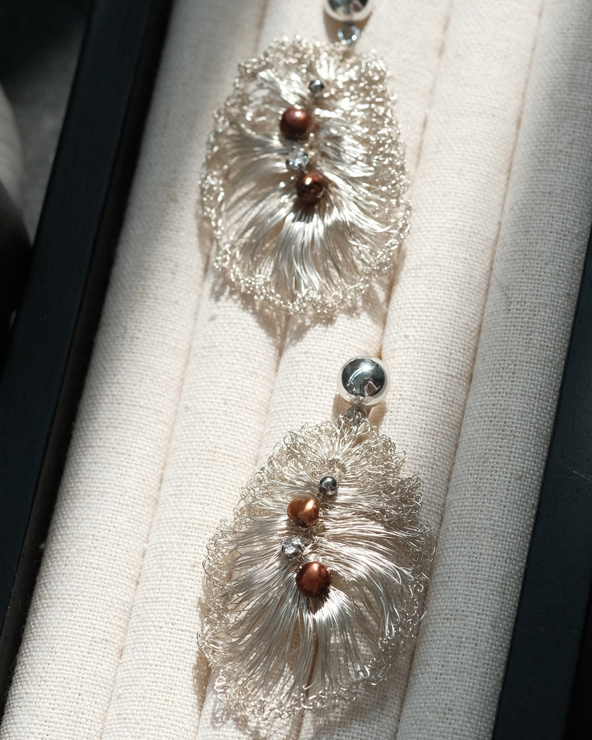 Day Off Woven Flower Earrings · product