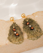 Day Off Woven Flower Earrings · product