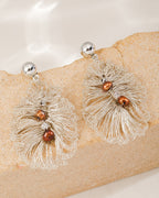 Day Off Woven Flower Earrings · product