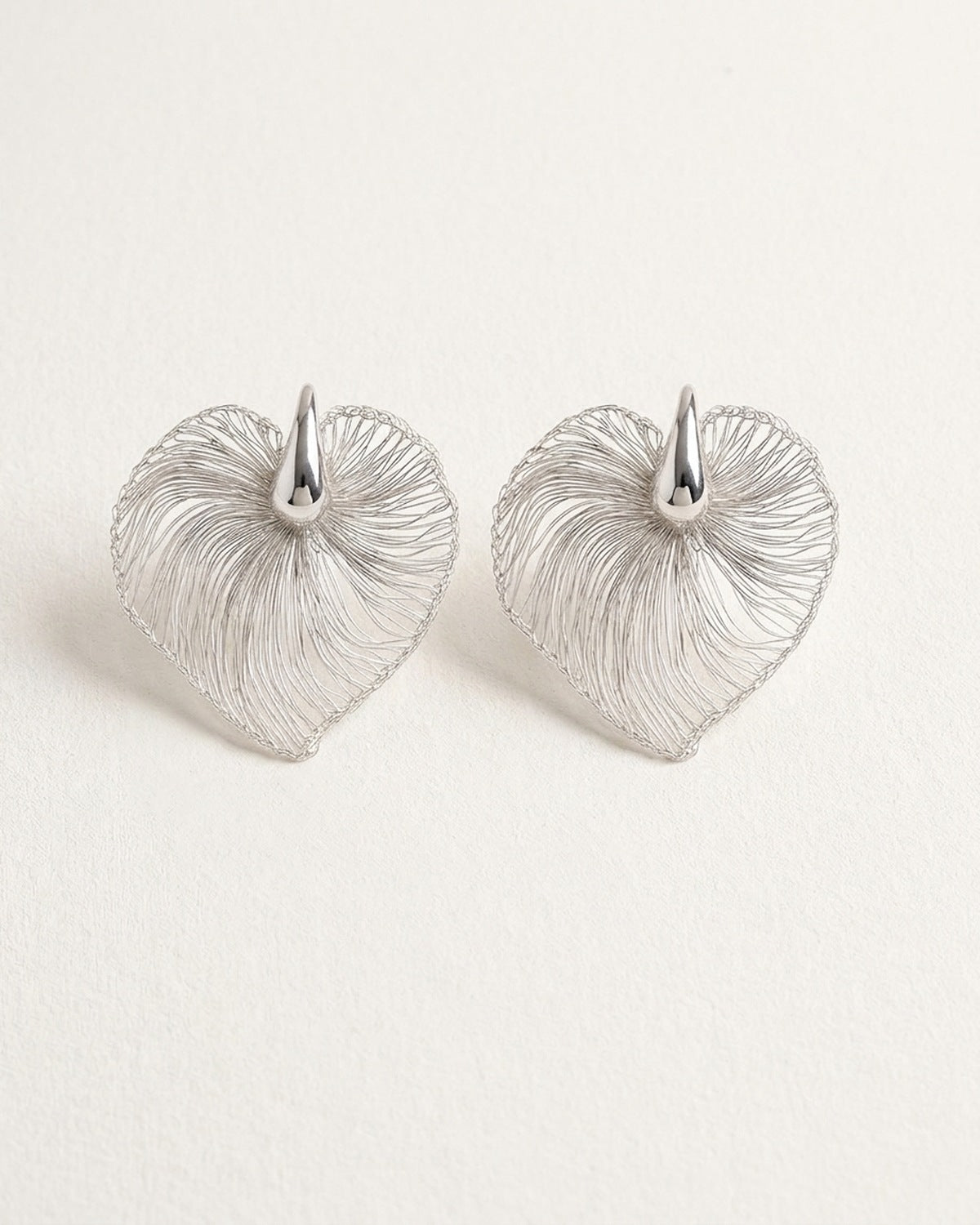 Change of Heart Woven Earrings · flat