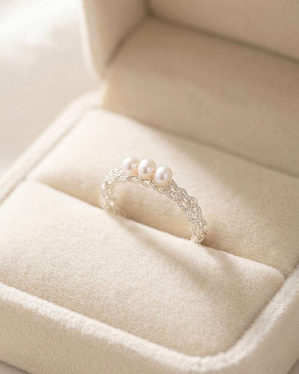 Inside Joke Pearl Ring · social