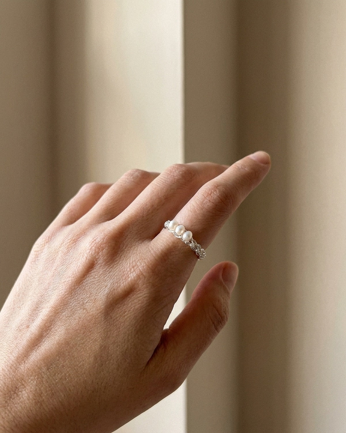 Inside Joke Pearl Ring · social