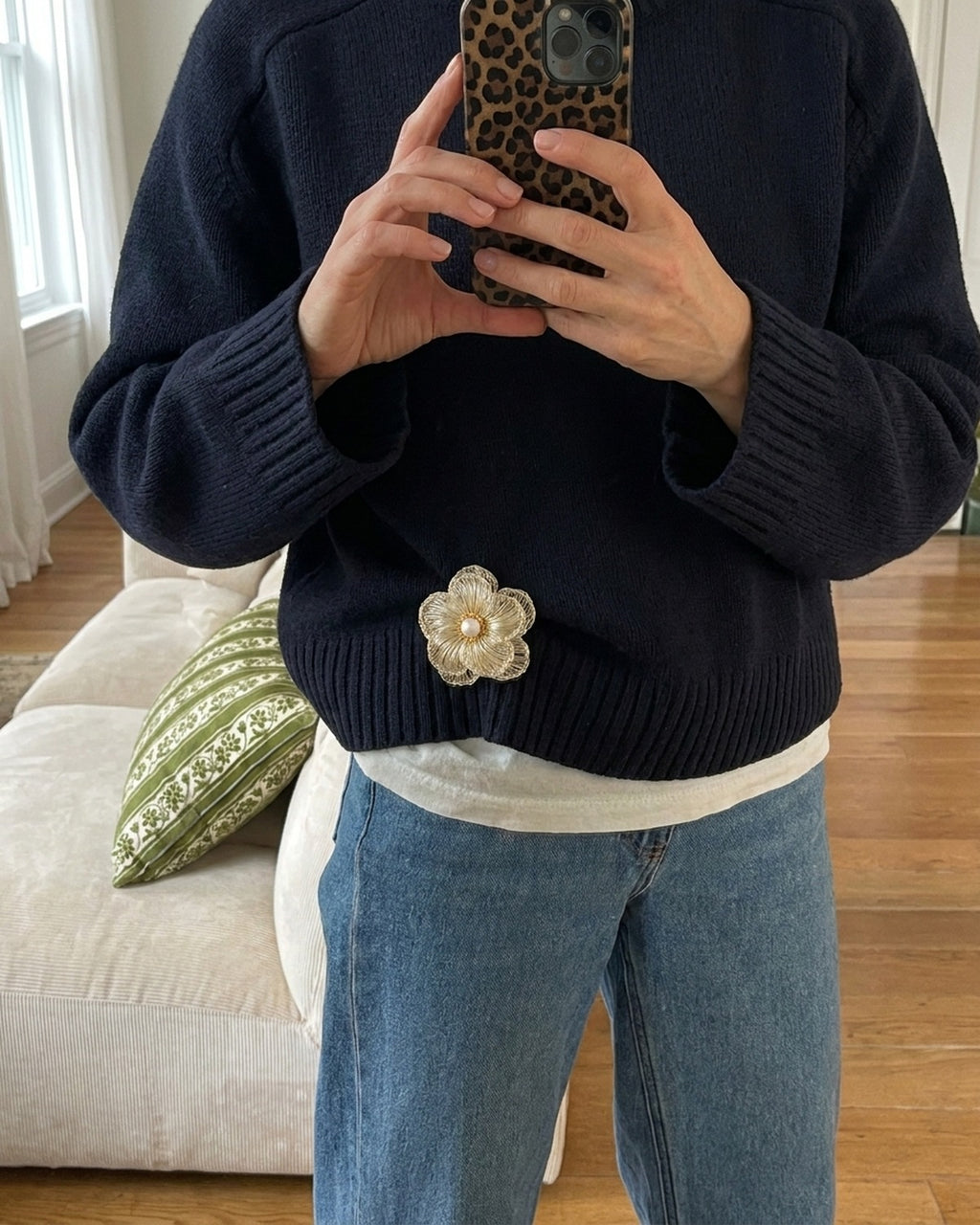 Grand Gesture Flower Brooch · social