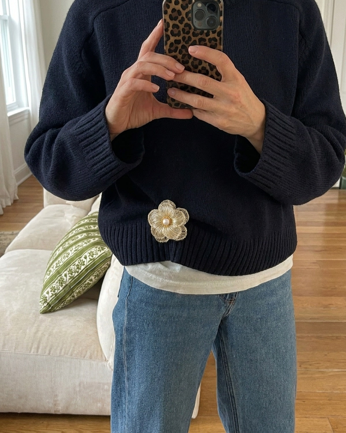 Grand Gesture Flower Brooch · social