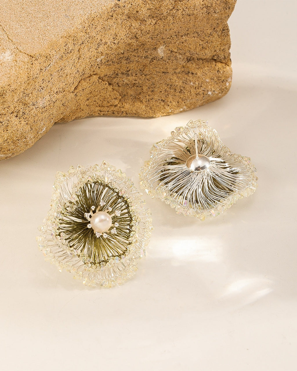 Soft Launch Pearl Flower Earrings · product