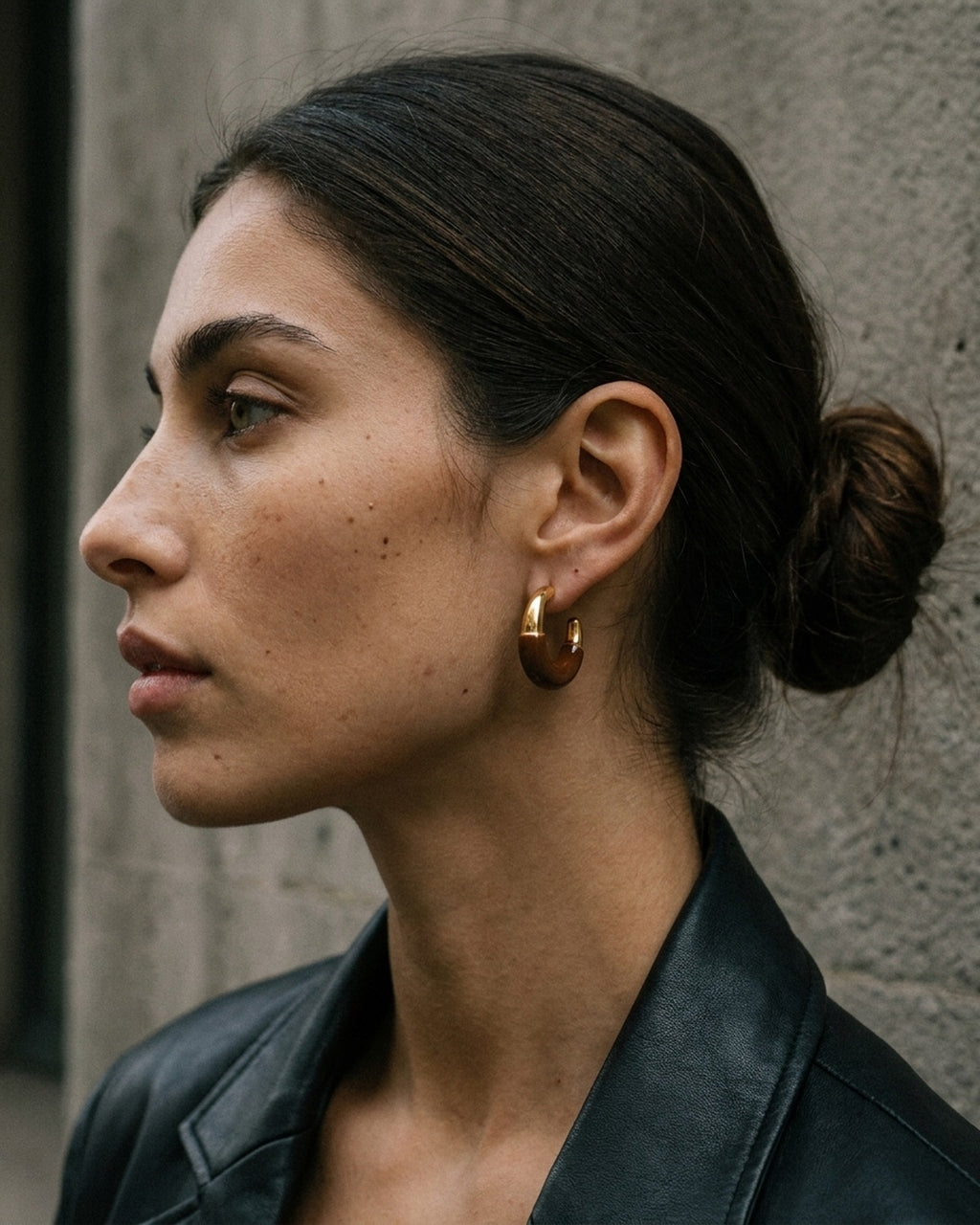 Mixed Signals Enamel Hoops · social