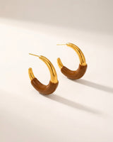 Mixed Signals Enamel Hoops