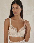 Another view of the Low Key Lace Set in Ivory