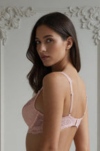 Margot Lace Set on model — Blush