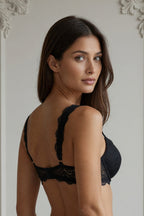 Margot Lace Set on model — Noir