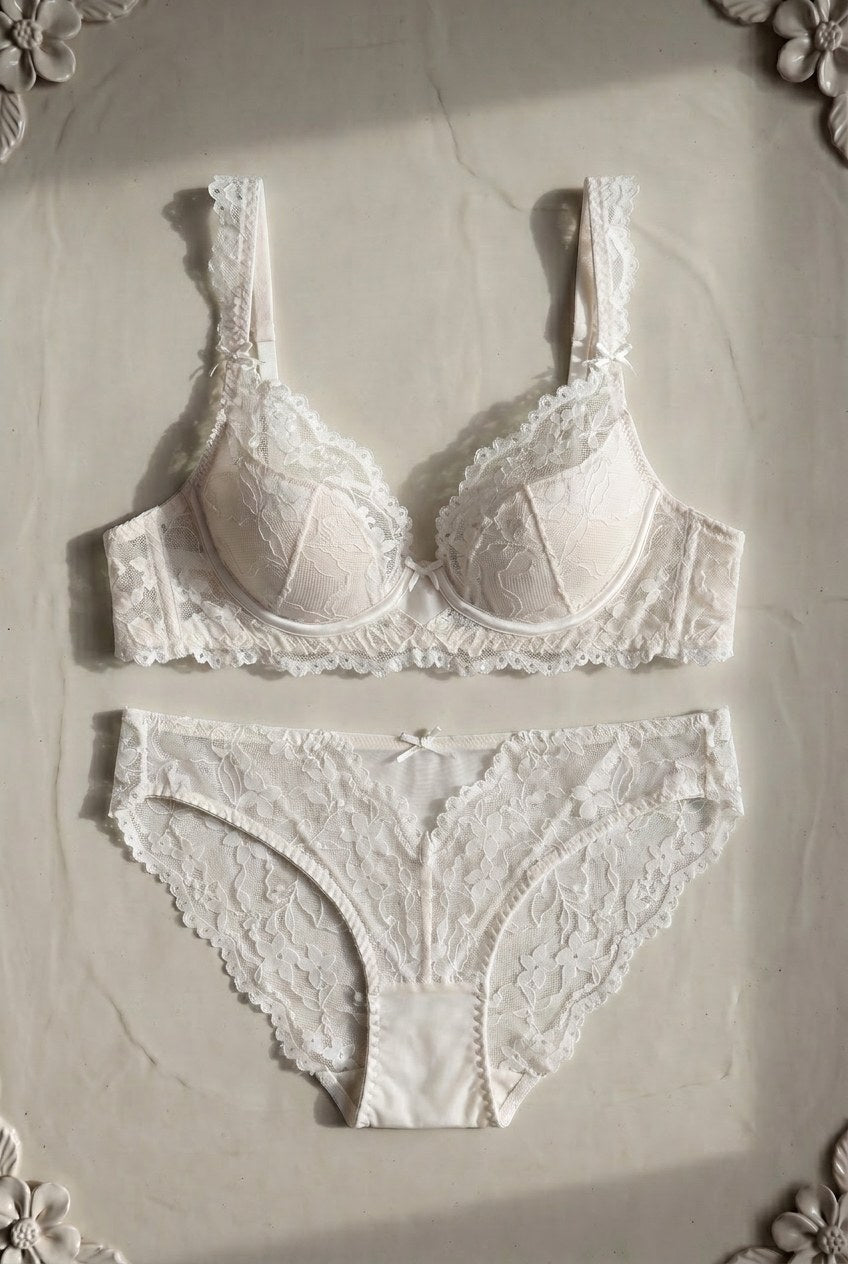 Margot Lace Set — Champagne colourway