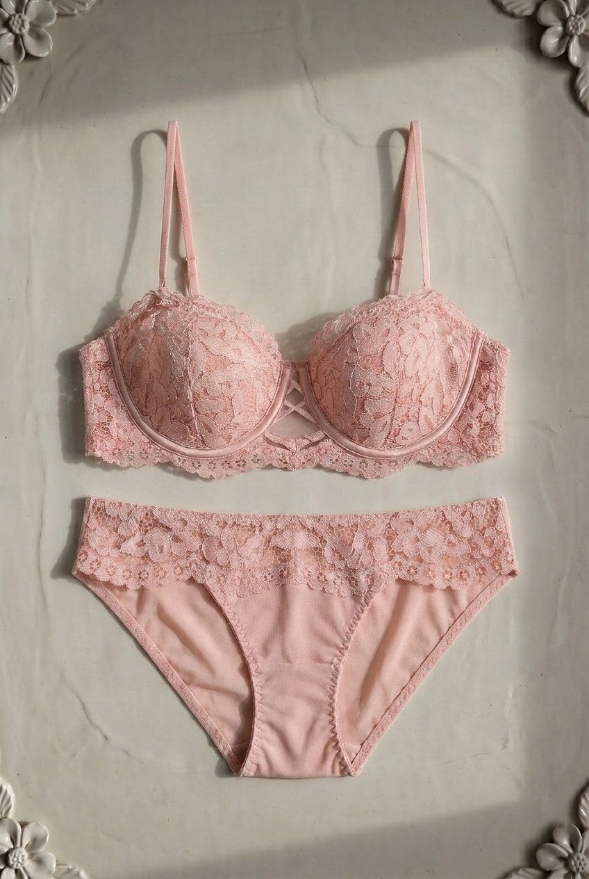 Manon Half-Cup Set — Blush colourway