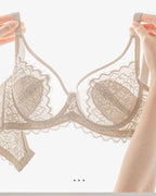 Close-up of the fabric and trim on the Darette The Confidante Lace Set