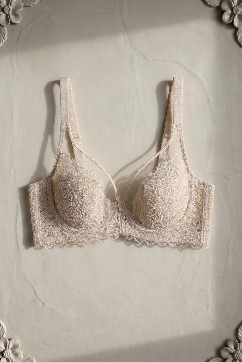 Romy Lace Set — Champagne colourway