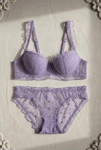 Anaïs Lace Set — Mauve colourway