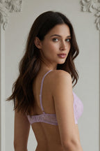 Violette Plunge Set on model — Mauve