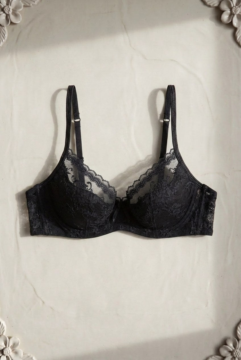 Violette Plunge Set — Noir colourway