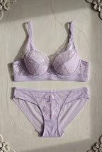 Delphine Lace Set — Mauve colourway