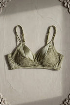 Mira Silk Triangle Set — Sage colourway