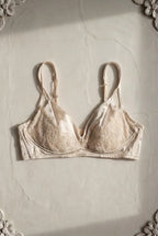Mira Silk Triangle Set — Champagne colourway