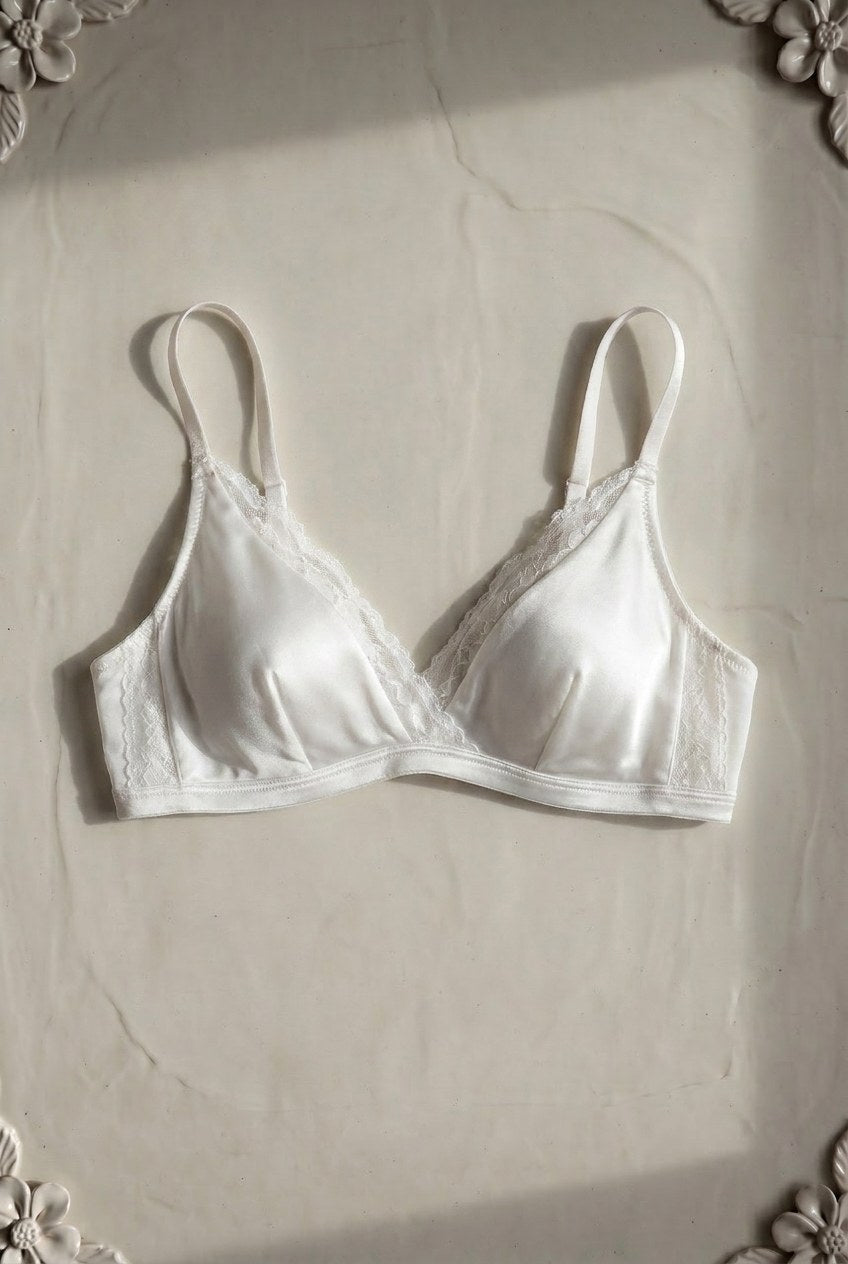 Lila Silk-Lace Set — Ivory colourway