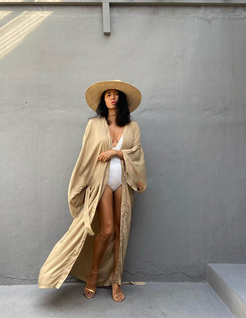 Darette Out of Office Cover-Up in Champagne - product view
