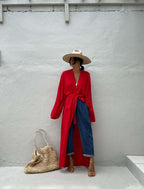 Darette Out of Office Cover-Up in Red, additional product view