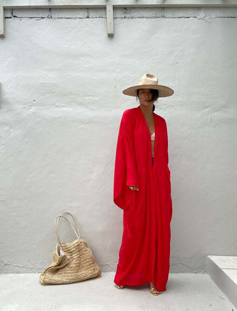 The Darette Out of Office Cover-Up in Red, further view