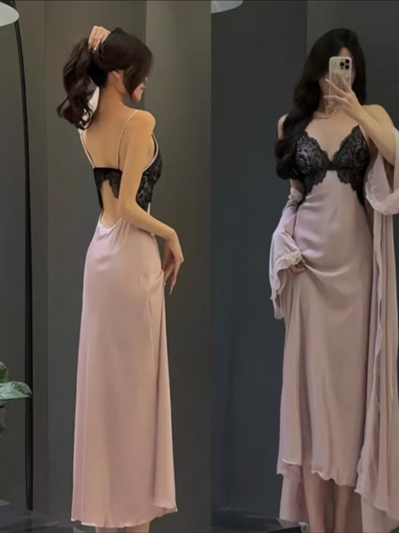 The Trailing Off Slip in Blush shown from another angle