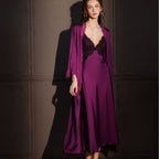 Darette Trailing Off Slip in Plum, additional product view