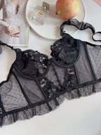 A different angle on the Backbone Bustier in Noir