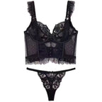 Additional image of the Darette Backbone Bustier in Noir