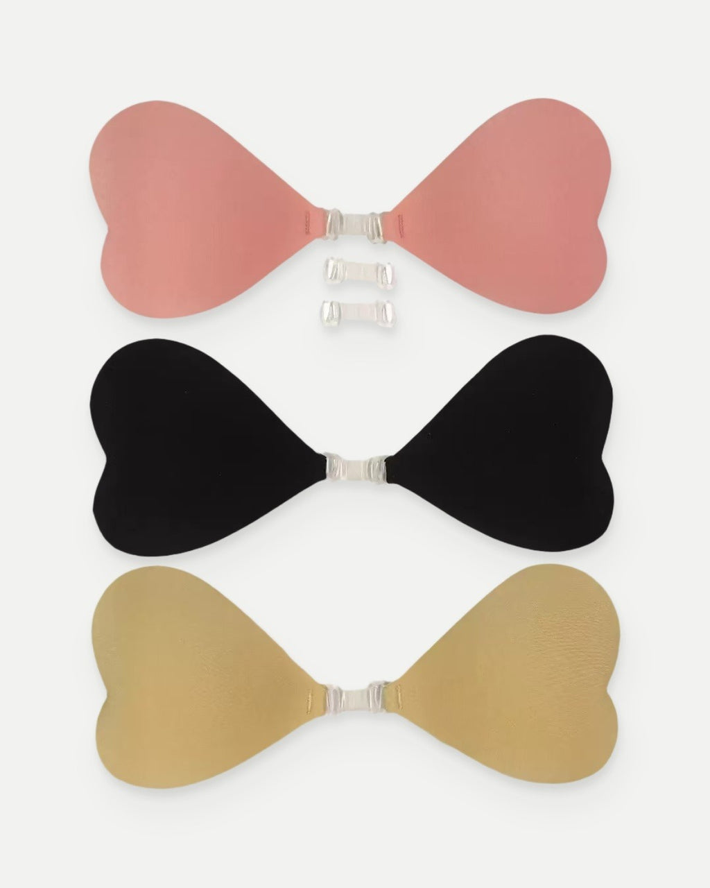 Darette High Tide Covers in Blush, Noir, and Nude - three colorways shown together, flat product view