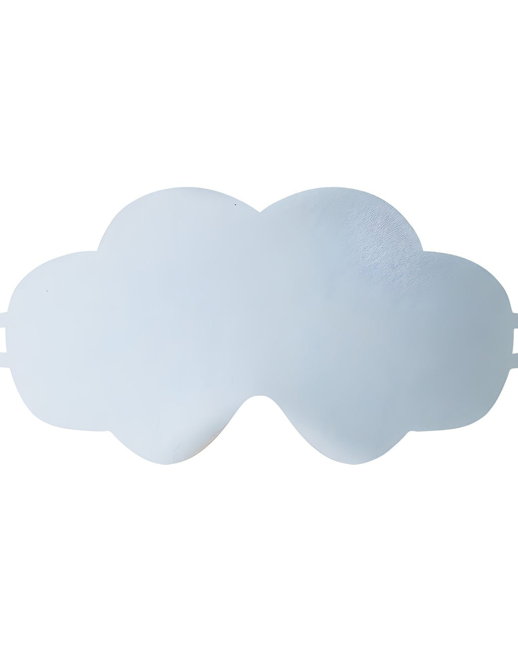 Darette Lights Out Silk Eye Mask in Sky shown flat as a cut-out product photo