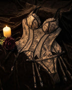 A different angle on the Fine Print Garter Set